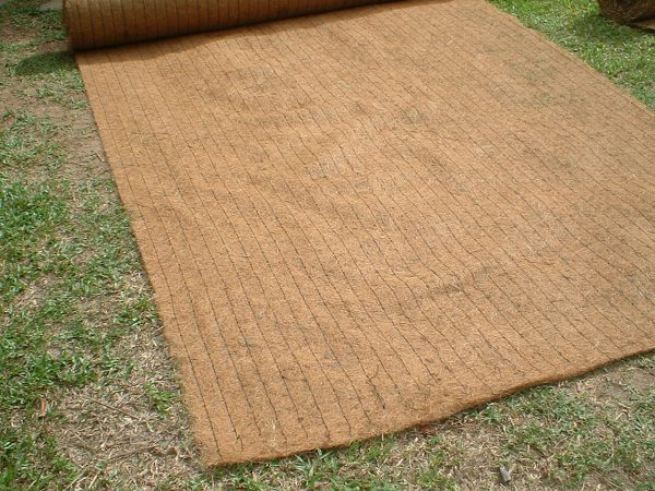 100% Coir Fibre Blanket with Brown PP Net
