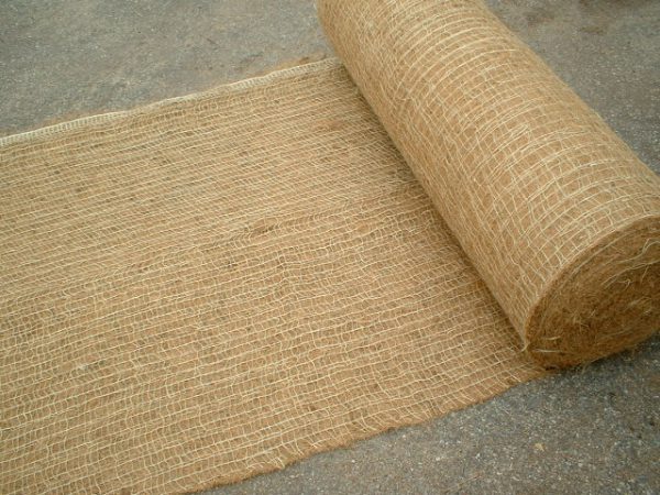 100% Coir Fibre Blanket with Jute Net